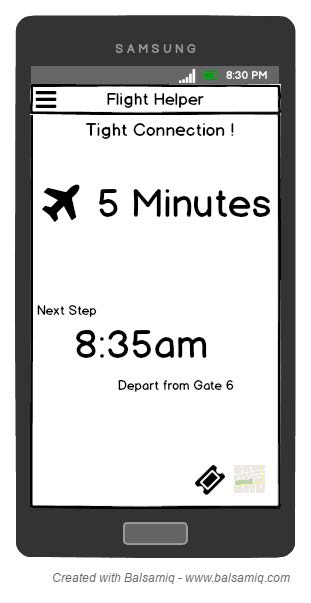 Flight Helper Wireframe- - Flight information